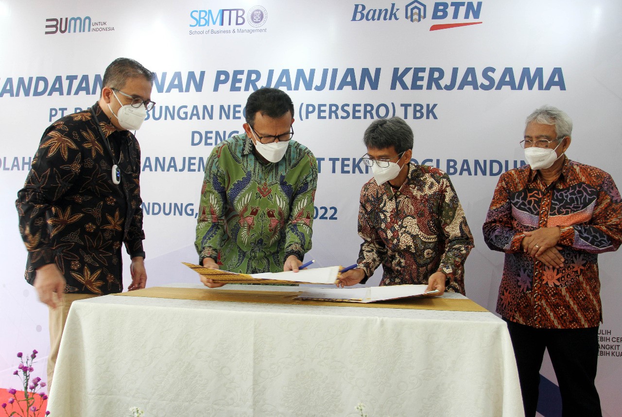 Bank BTN kembali menjalin kerja sama dengan SBM-ITB. DOK BTN